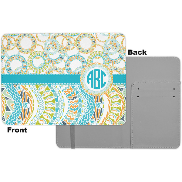Teal Circles & Stripes Passport Holder - Apvl