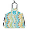 Teal Circles & Stripes Personalized Apron