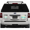 Teal Circles & Stripes Personalized Car Magnets on Ford Explorer