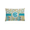 Teal Circles & Stripes Pillow Case - Toddler w/ Monogram