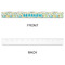 Teal Circles & Stripes Plastic Ruler - 12" - APPROVAL
