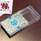 Teal Circles & Stripes Playing Cards - In Package