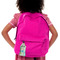Teal Circles & Stripes Sanitizer Holder Keychain - LIFESTYLE Backpack (LRG)