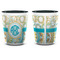 Teal Circles & Stripes Shot Glass - Two Tone - APPROVAL