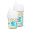 Teal Circles & Stripes Sippy Cups