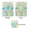 Teal Circles & Stripes Small Gift Bag - Approval