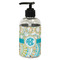 Teal Circles & Stripes Small Soap/Lotion Bottle