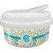 Teal Circles & Stripes Snack Container (Personalized)