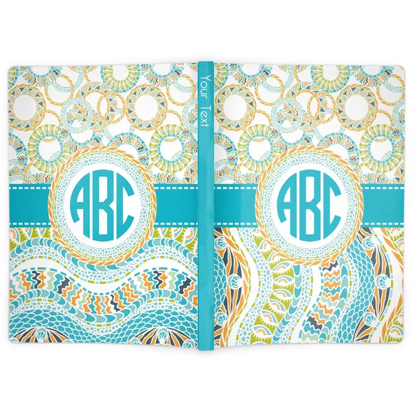 Teal Circles & Stripes Soft Cover Journal - Apvl