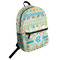 Teal Circles & Stripes Student Backpack (Personalized)