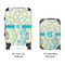 Teal Circles & Stripes Suitcase Set 4 - APPROVAL
