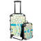 Teal Circles & Stripes Suitcase Set 4 - MAIN