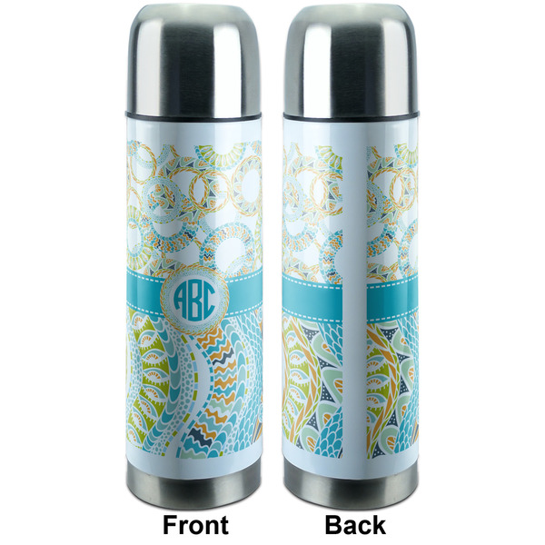 Teal Circles & Stripes Thermos - Apvl