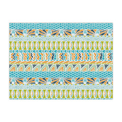 Teal Circles & Stripes Tissue Paper Sheets - Large - Heavyweight
