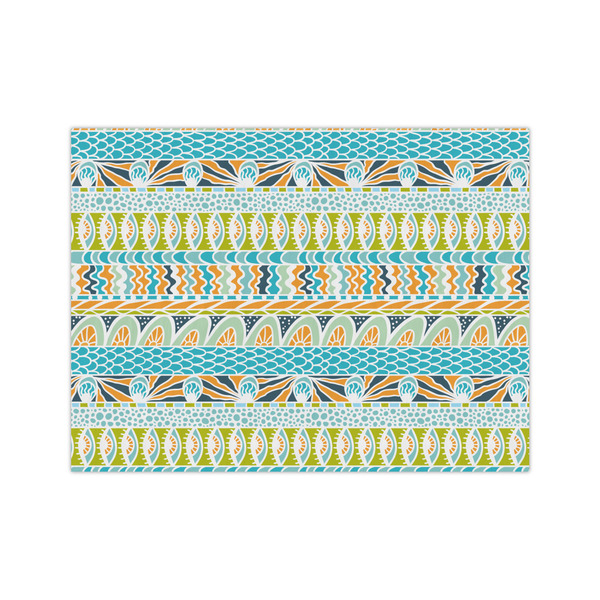 Custom Teal Circles & Stripes Tissue Paper Sheets - Medium - Heavyweight
