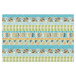 Teal Circles & Stripes X-Large Tissue Papers Sheets - Heavyweight