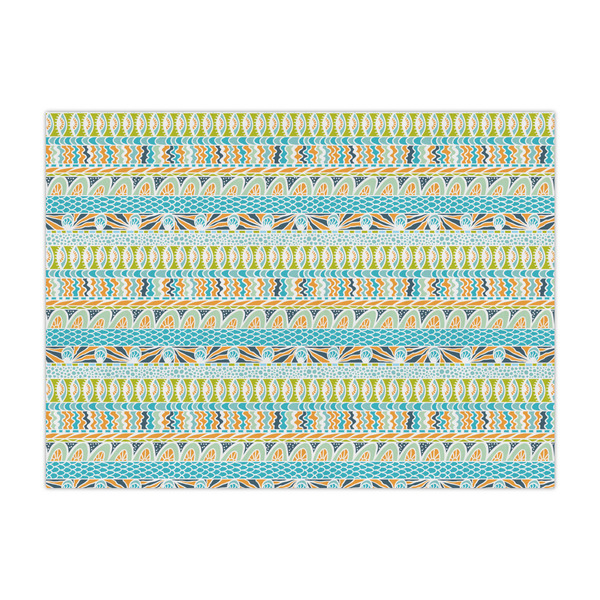 Custom Teal Circles & Stripes Tissue Paper Sheets - Large - Lightweight
