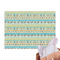 Teal Circles & Stripes Tissue Paper Sheets - Main
