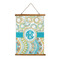 Teal Circles & Stripes Wall Hanging Tapestry (Personalized)