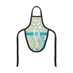 Teal Circles & Stripes Bottle Apron (Personalized)