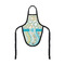 Teal Circles & Stripes Wine Bottle Apron - FRONT/APPROVAL