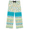 Teal Circles & Stripes Womens Pajama Pants