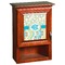 Teal Circles & Stripes Wooden Cabinet Decal (Medium)
