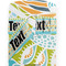 Teal Circles & Stripes Yoga Mat Strap Close Up Detail