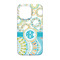 Teal Circles & Stripes iPhone 13 Case - Back