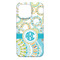 Teal Circles & Stripes iPhone 13 Pro Max Case - Back