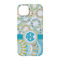 Teal Circles & Stripes iPhone 14 Pro Case - Back