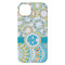 Teal Circles & Stripes iPhone 14 Pro Max Case - Back
