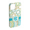 Teal Circles & Stripes iPhone 15 Pro Case - Angle