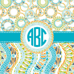 Teal Circles & Stripes