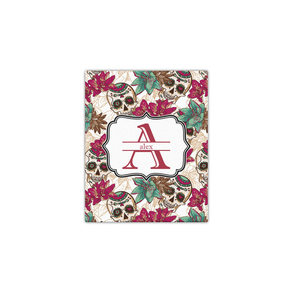 Sugar Skulls & Flowers 11x14 - Canvas Print - Front View