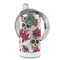 Sugar Skulls & Flowers 12 oz Stainless Steel Sippy Cups - FULL (back angle)