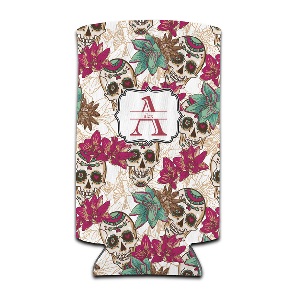 Sugar Skulls & Flowers 12oz Tall Can Sleeve - Set of 4 - FRONT