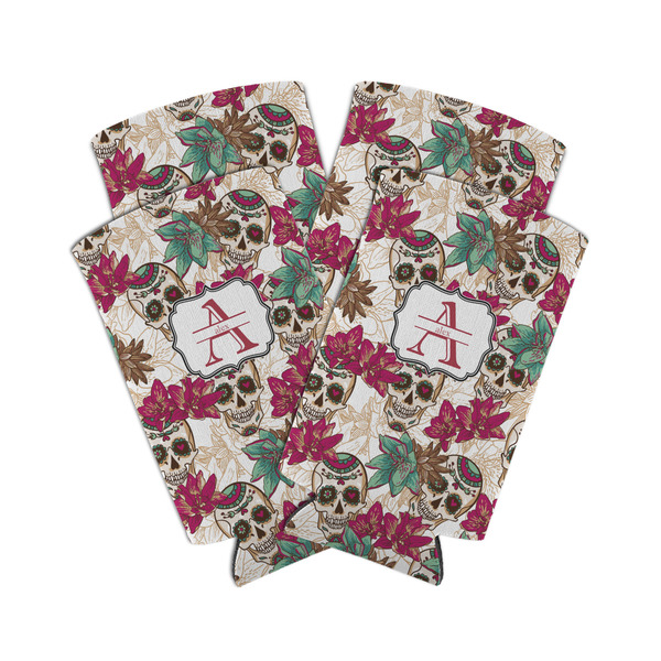 Sugar Skulls & Flowers 12oz Tall Can Sleeve - Set of 4 - MAIN