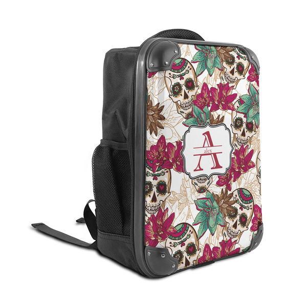 Sugar Skulls & Flowers 15" Backpack - ANGLE VIEW