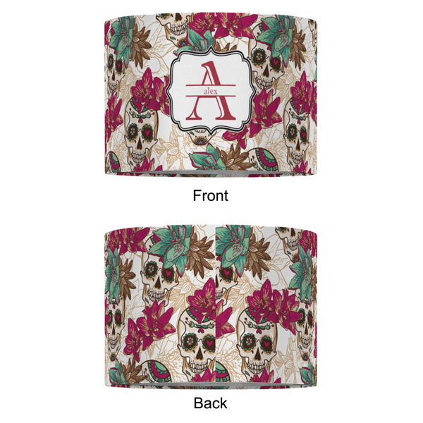 Sugar Skulls & Flowers 16" Drum Lampshade - APPROVAL (Fabric)