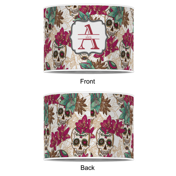 Sugar Skulls & Flowers 16" Drum Lampshade - APPROVAL (Poly Film)