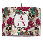 Sugar Skulls & Flowers Drum Pendant Lamp (Personalized)