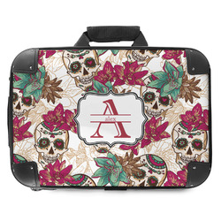 Sugar Skulls & Flowers Hard Shell Briefcase - 18" (Personalized)