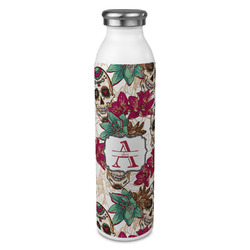 Sugar Skulls & Flowers 20oz Stainless Steel Water Bottle - Full Print (Personalized)