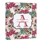Sugar Skulls & Flowers Canvas Print - 20x24 (Personalized)