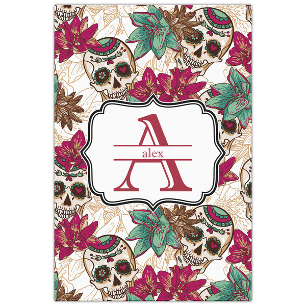 Sugar Skulls & Flowers 20x30 - Canvas Print - Front View