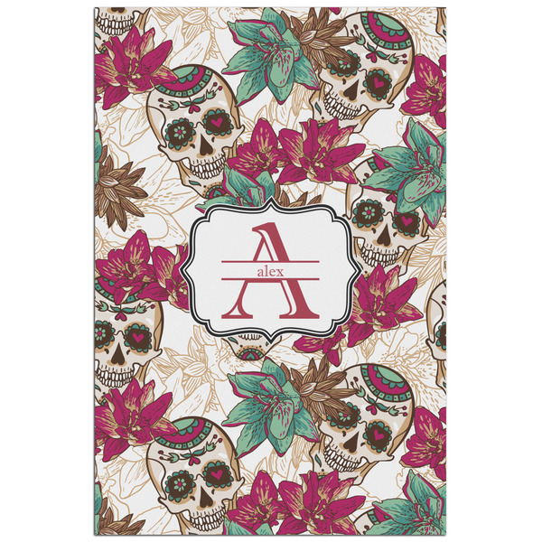 Custom Sugar Skulls & Flowers Poster - Matte - 24x36 (Personalized)