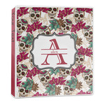 Sugar Skulls & Flowers 3-Ring Binder - 1 inch (Personalized)