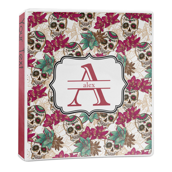 Sugar Skulls & Flowers 3-Ring Binder Main- 1in