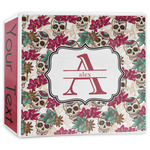 Sugar Skulls & Flowers 3-Ring Binder - 3 inch (Personalized)